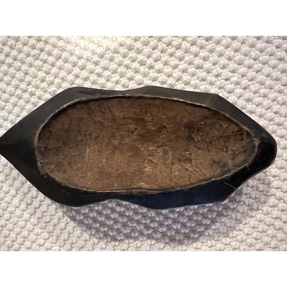 African Face Carved Wooden Mask 8” - Picture 8 of 9